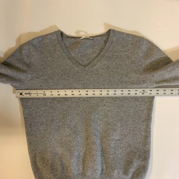 Lilysilk Women's 100% Cashmere V Neck Long‎ Sleeve Pullover Sweater Size M - Picture 10 of 12